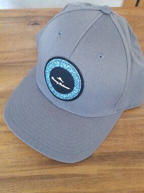 Tommy Bahama Baseball Hat Weekend Snap Back Cap Gray Logo EUC
